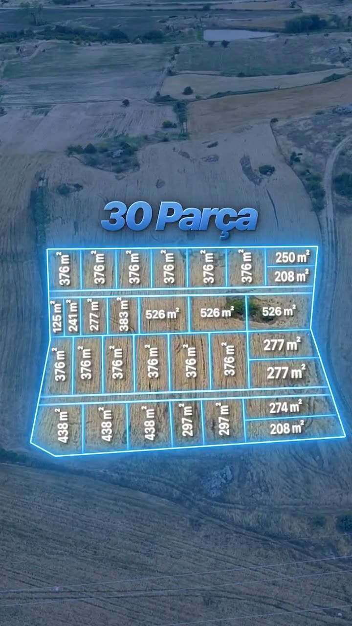 Kırklareli · Karakoç — 30 parçalı arazi, parsel ızgarası