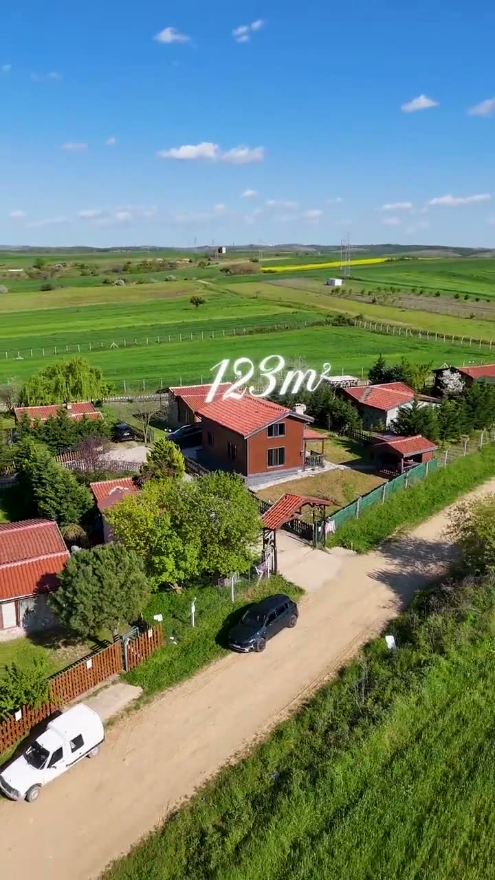 Köy evi — arsa, dış cephe ve iç mekân