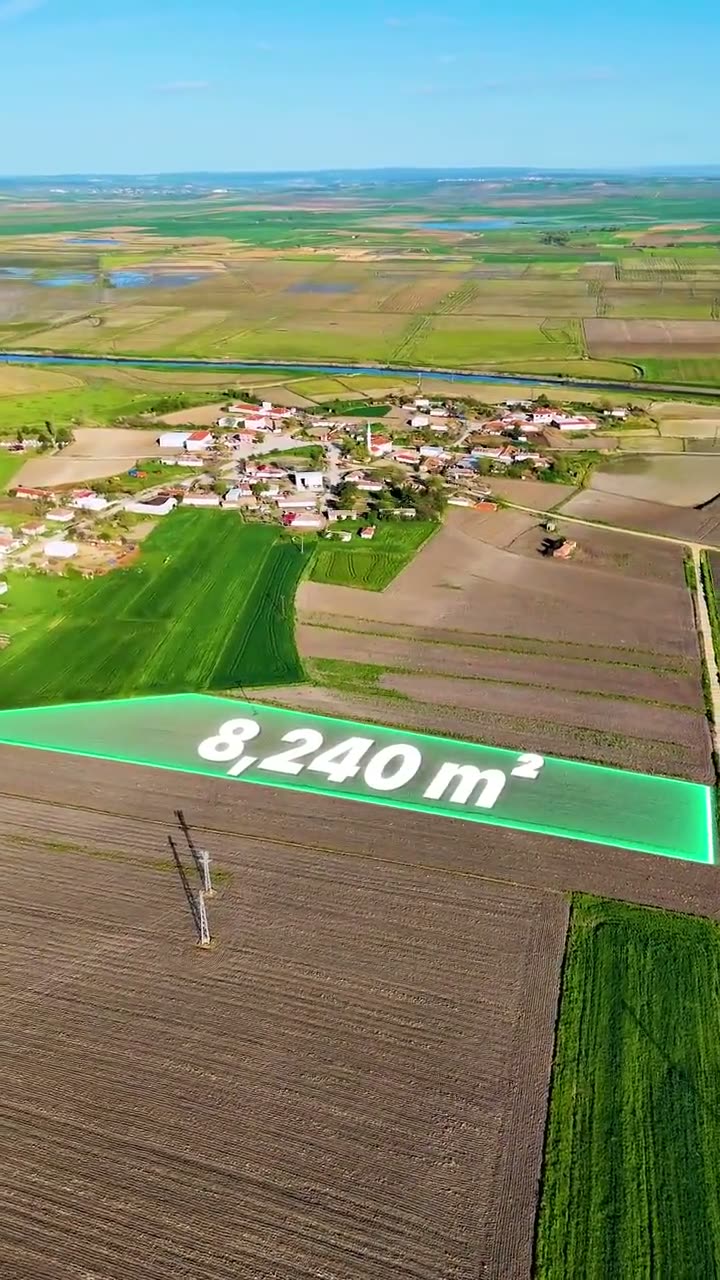 Edirne · Paşayenice — 8.240 m², sınır ve yapılaşma bilgisi