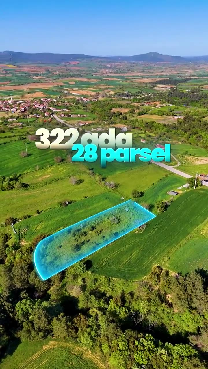 Edirne · Çamlıca — 2.364 m², bağ evi ve asfalt yol mesafesi